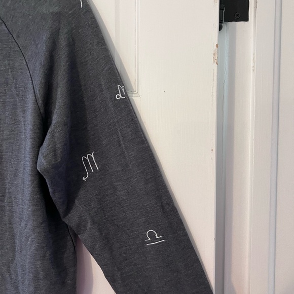 Gray Zodiac Symbol Sweatshirt - Picture 5 of 6